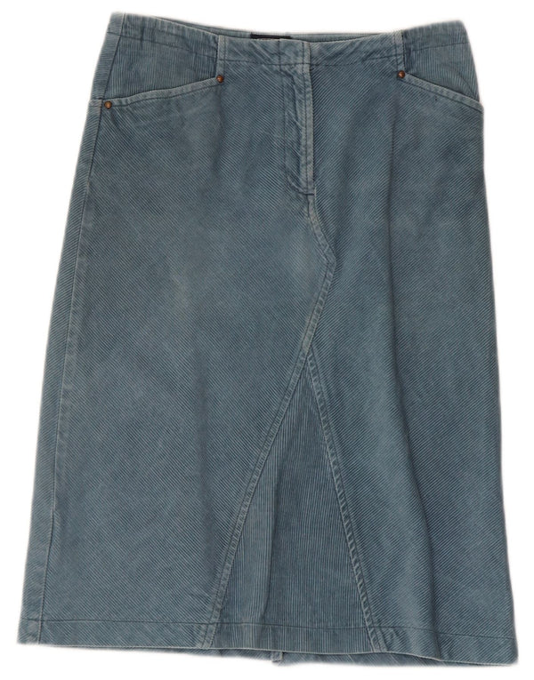 Stefanel Falda de pana para mujer IT 38 XS W28 Azul