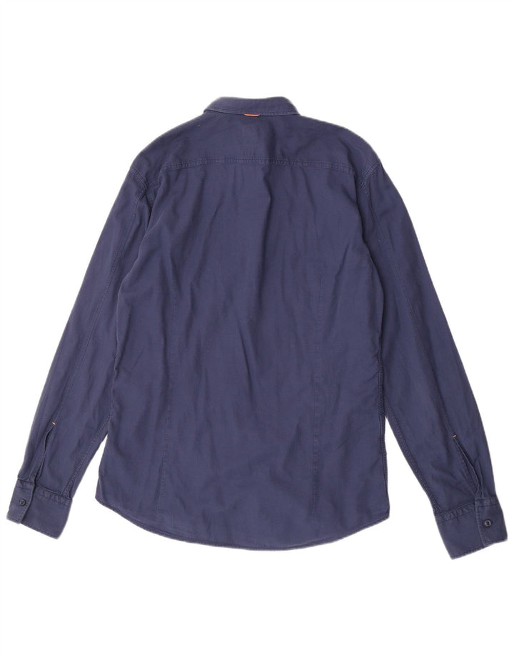Camisa Hugo Boss Hombre Slim Fit Grande Azul Marino