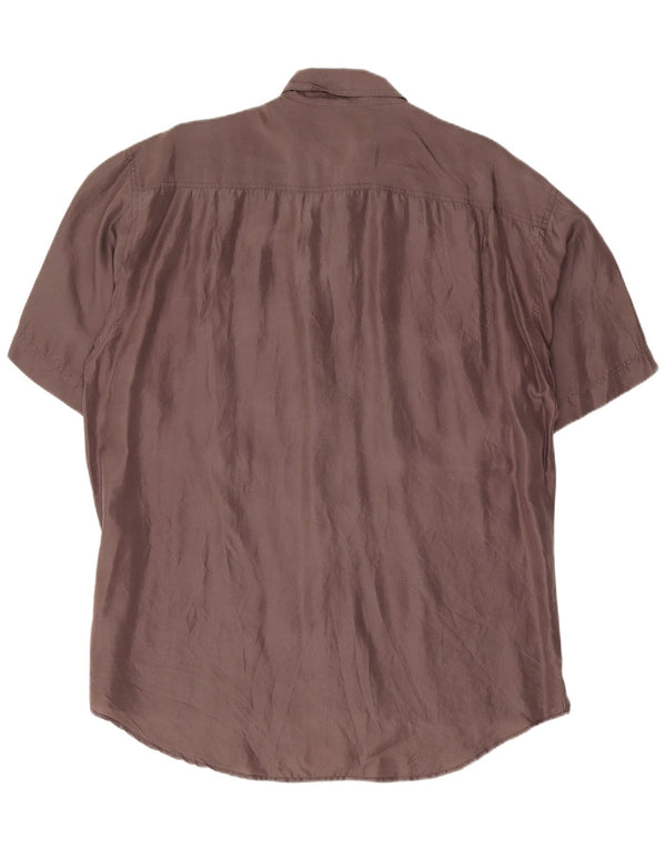 Accanto Camisa Manga Corta Hombre Talla 39/40 Gris Medio