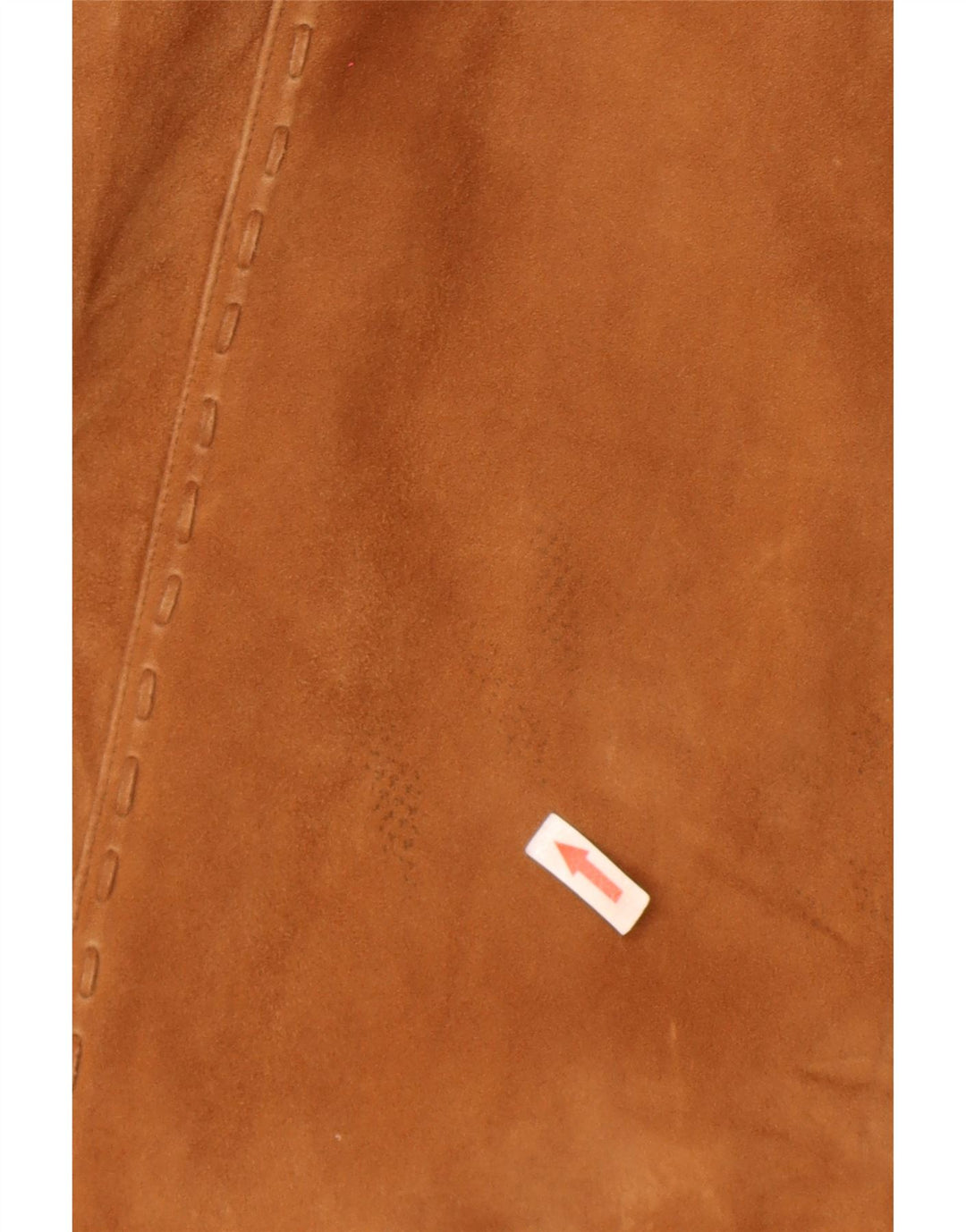 Vintage mujer ante overcoat abrigo IT 46 marrón grande