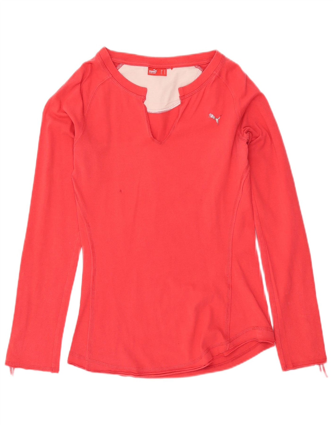 PUMA Camiseta de manga larga para mujer UK 12 Medium Red