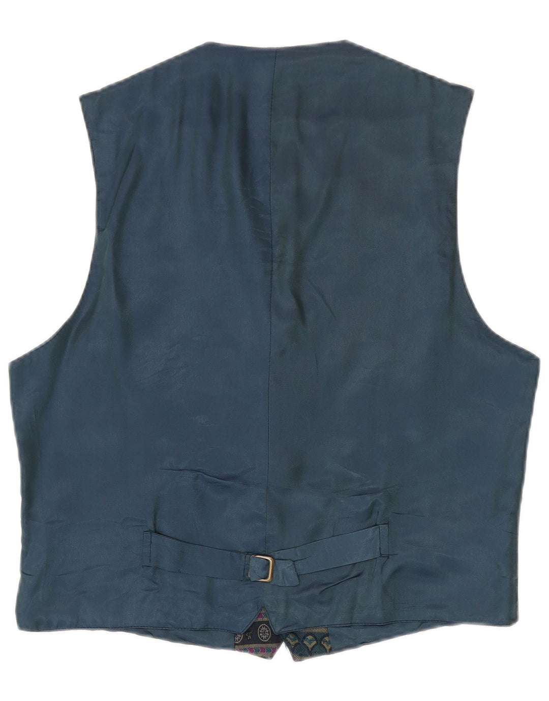 Chaleco Vintage Hombre XL Poliéster Geométrico Azul Marino
