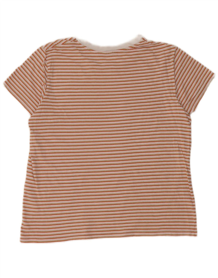 LEVI'S Camiseta para mujer Top UK 44 Medium Algodón a rayas multicolor