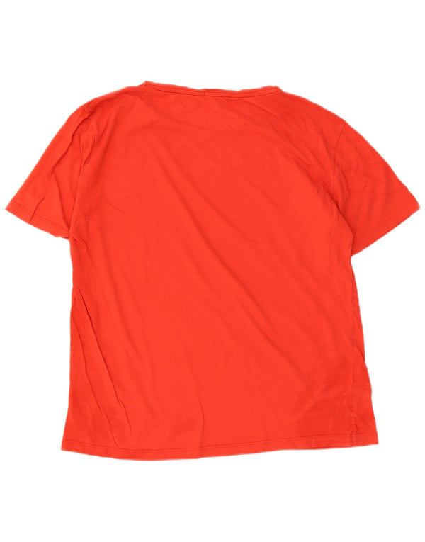 Tommy Hilfiger Camiseta para mujer Top UK 14 Mediano Rojo Algodón