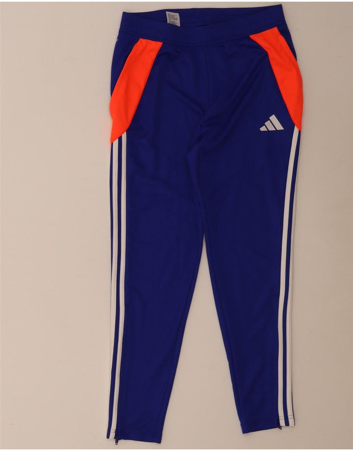 Adidas Hombre Aeroready Pantalones De Chándal Azul Medio Colorblock Poliéster
