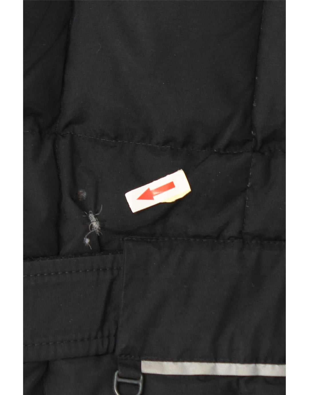 Chaqueta acolchada vintage para mujer IT 48 XL Poliamida negra