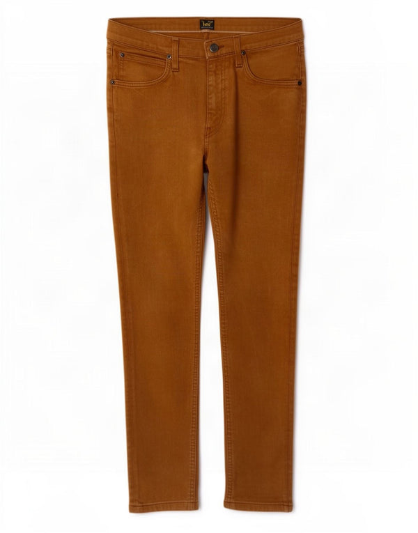 Vaqueros Lee Luke Slim Tapered para Hombre W31 L30 Algodón Marrón