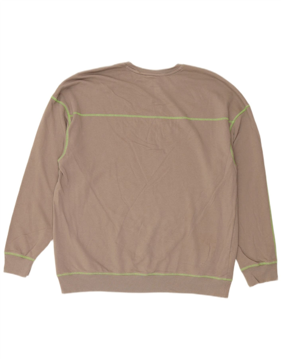 Calvin Klein Top gráfico para hombre de manga larga de algodón marrón grande