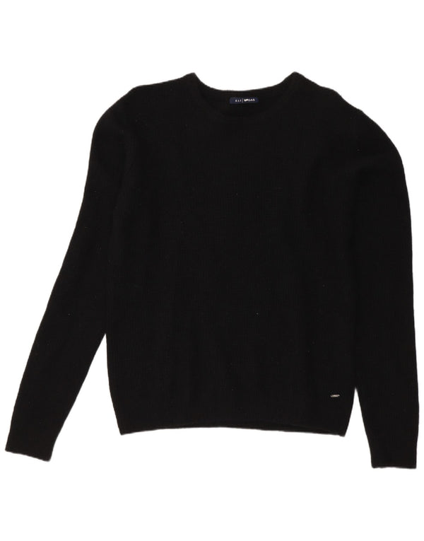 Jersey de cuello redondo para hombre Gas, color negro mediano