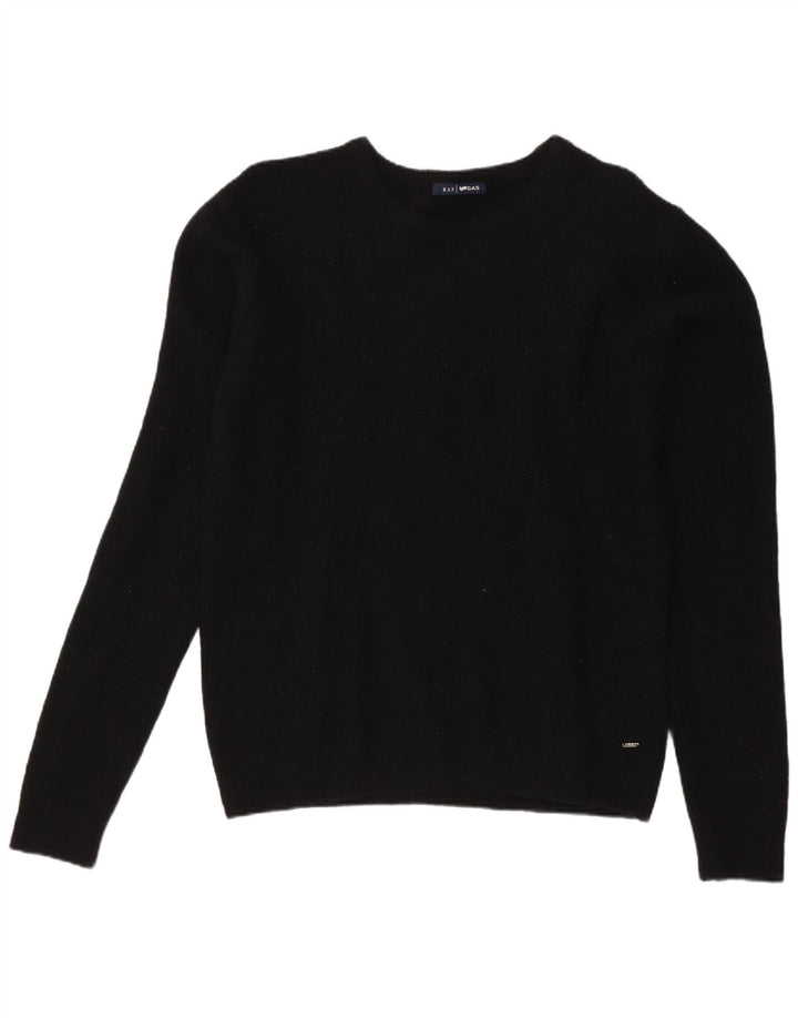 Jersey de cuello redondo para hombre Gas, color negro mediano