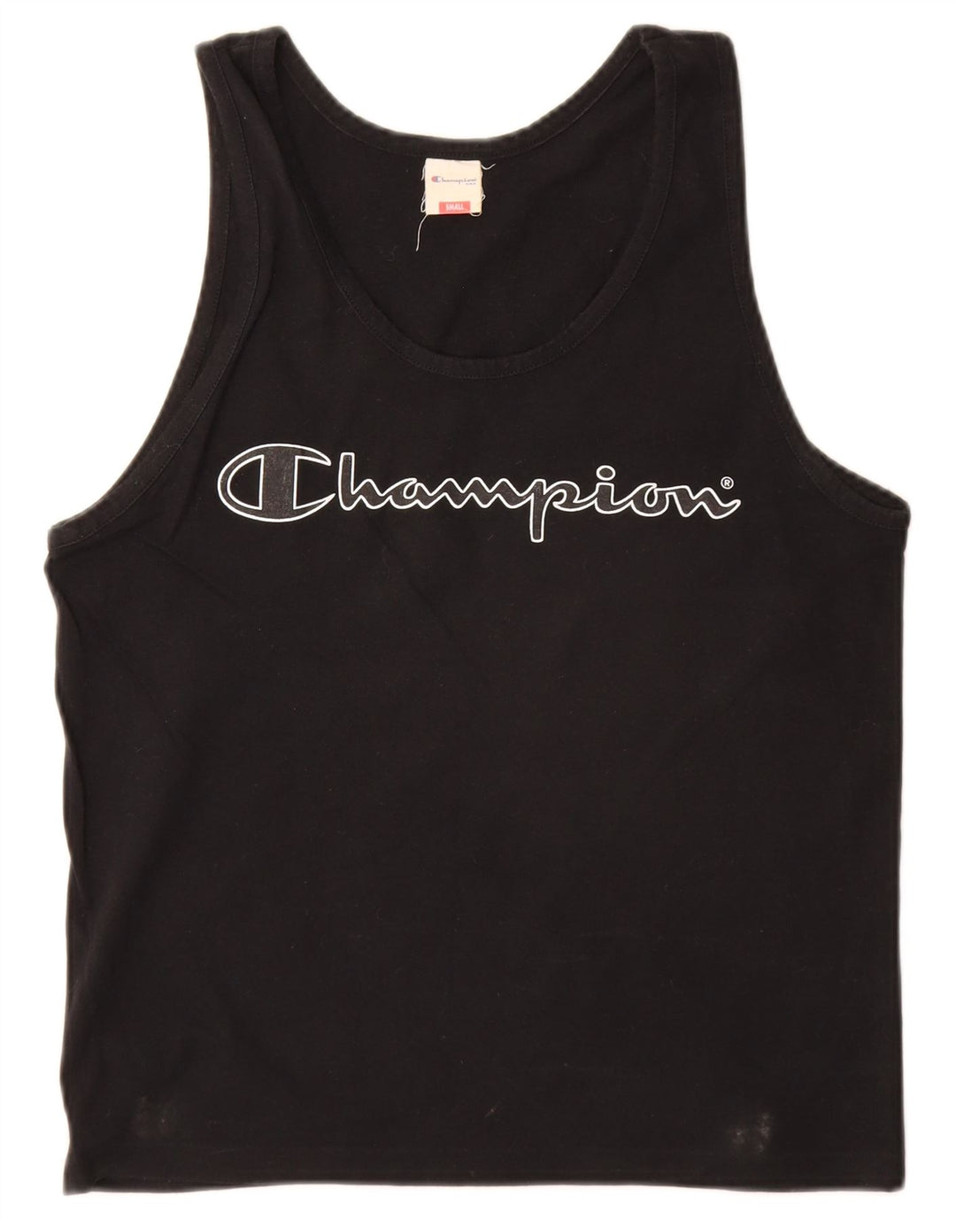 Champion Mujer Gráfico Chaleco Top UK 10 Small Negro