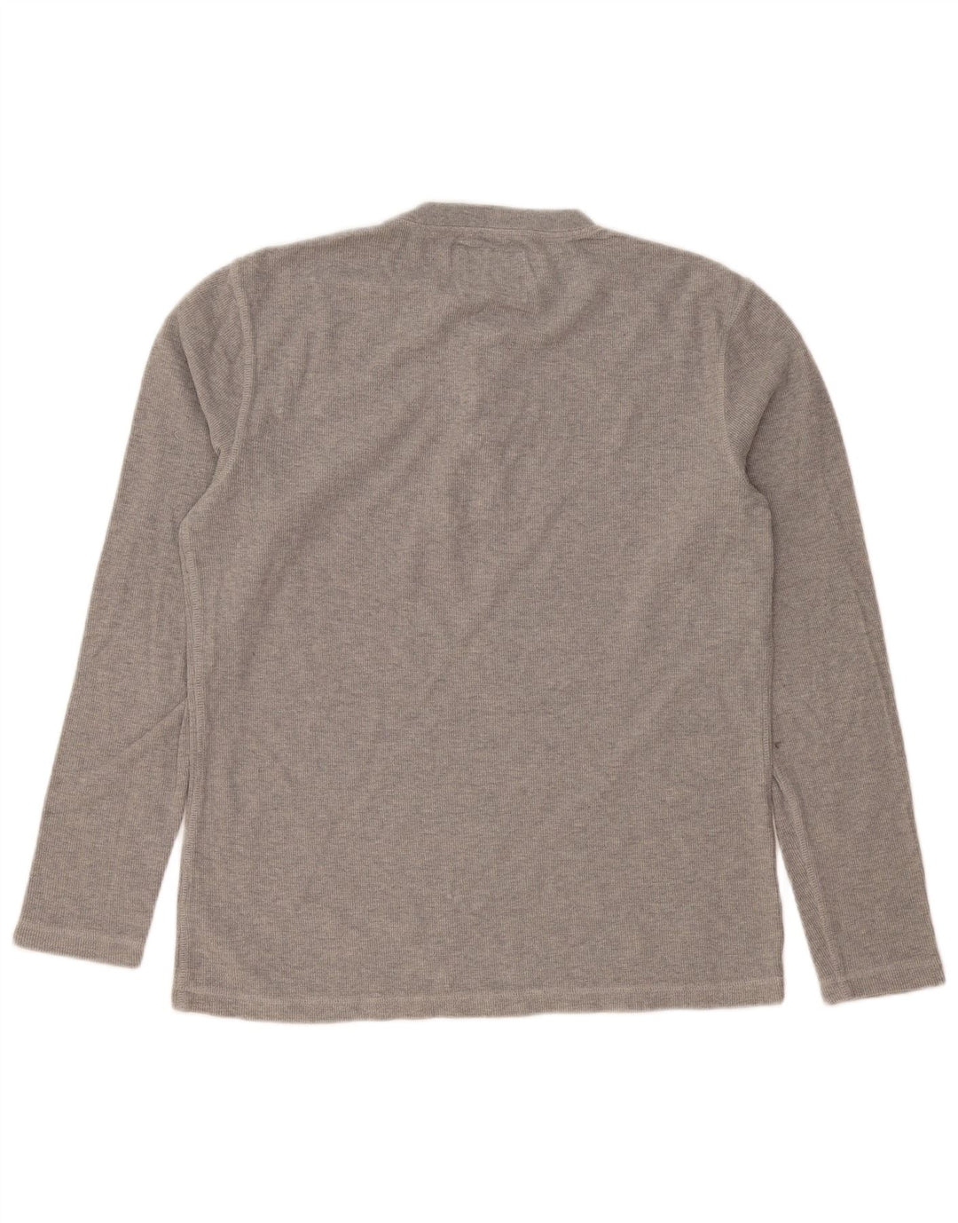 SUPERDRY Hombre Top Manga Larga Gris Medio