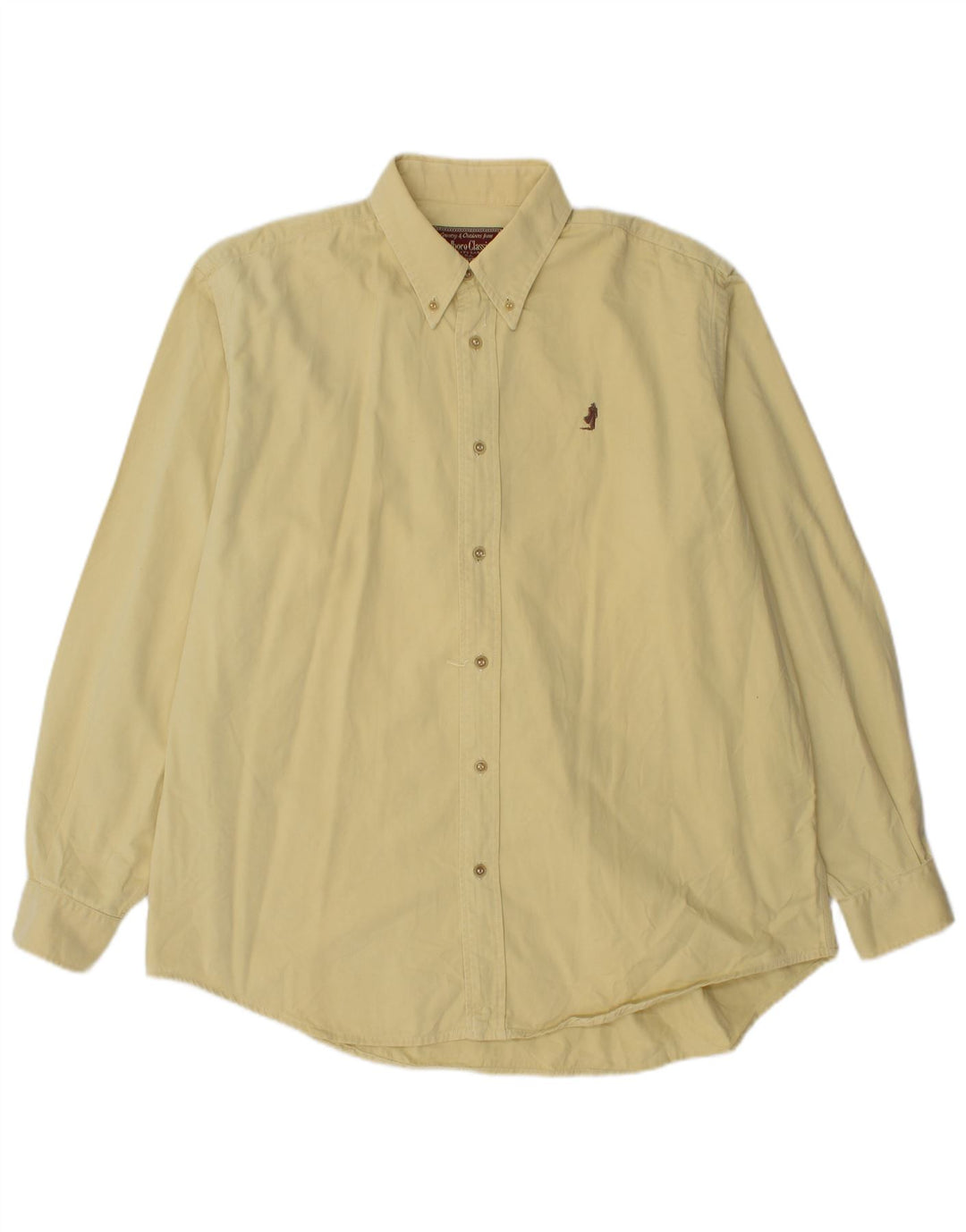 Camisa Marlboro Classics Hombre XL Algodón Beige