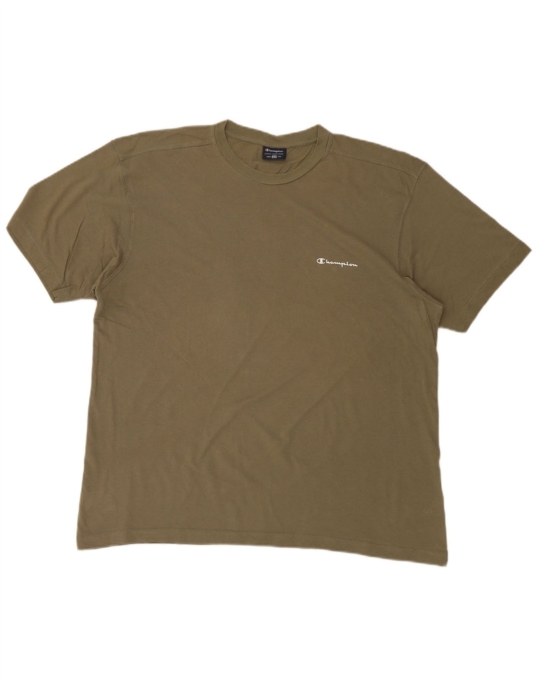 CHAMPION Mens T-Shirt Top 2XL Khaki