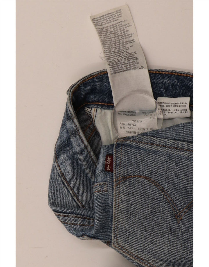 Vaqueros Levi's Mujer Rectos W28 L34 Algodón Azul