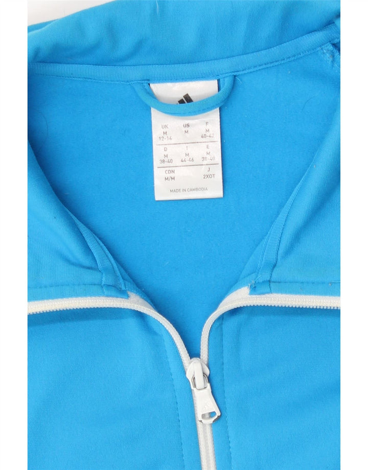 Adidas - Chaqueta de chándal para mujer (talla 40), color azul medio