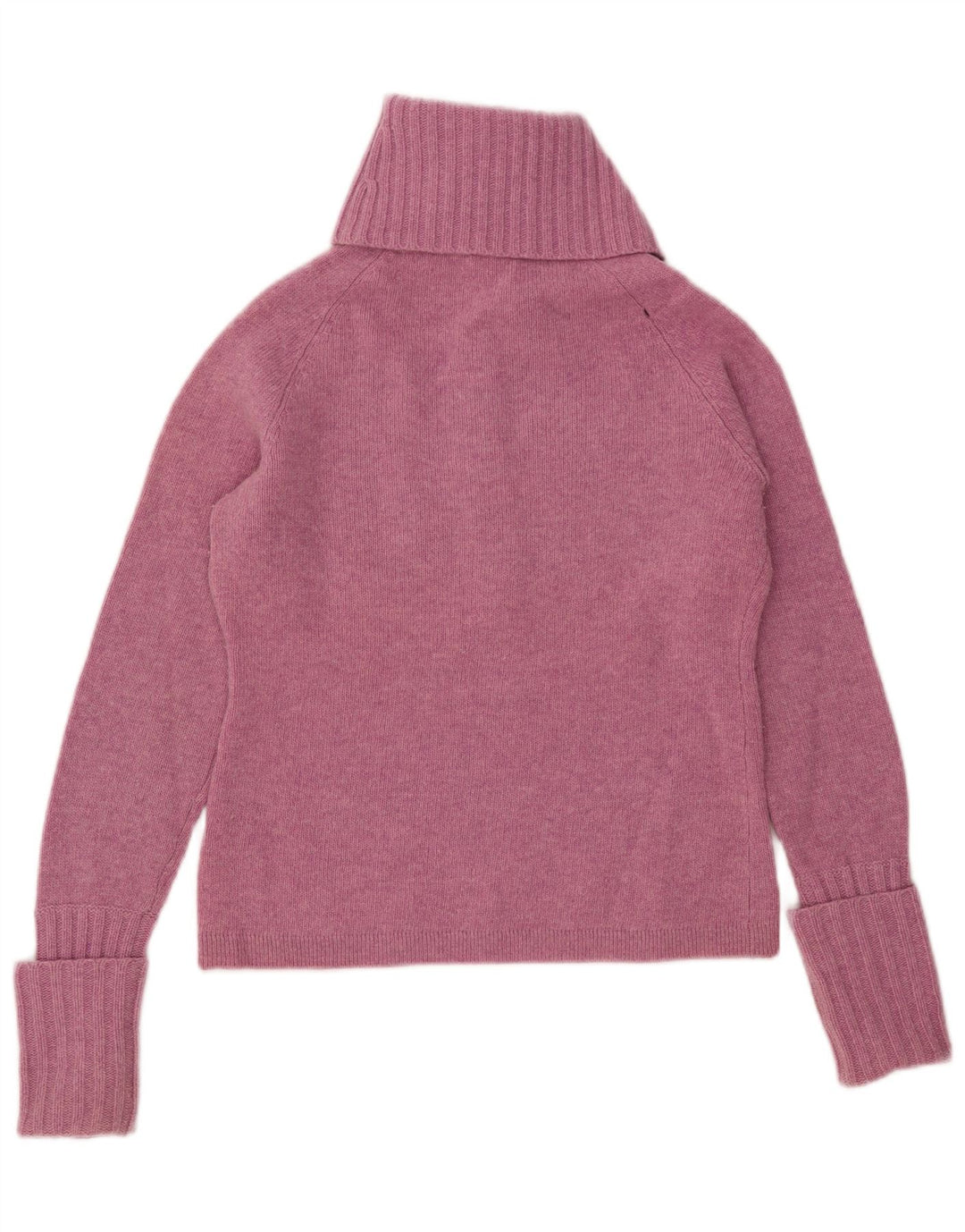J. CREW Suéter tipo jersey con cuello vuelto y botones para mujer, talla 40, color rosa medio
