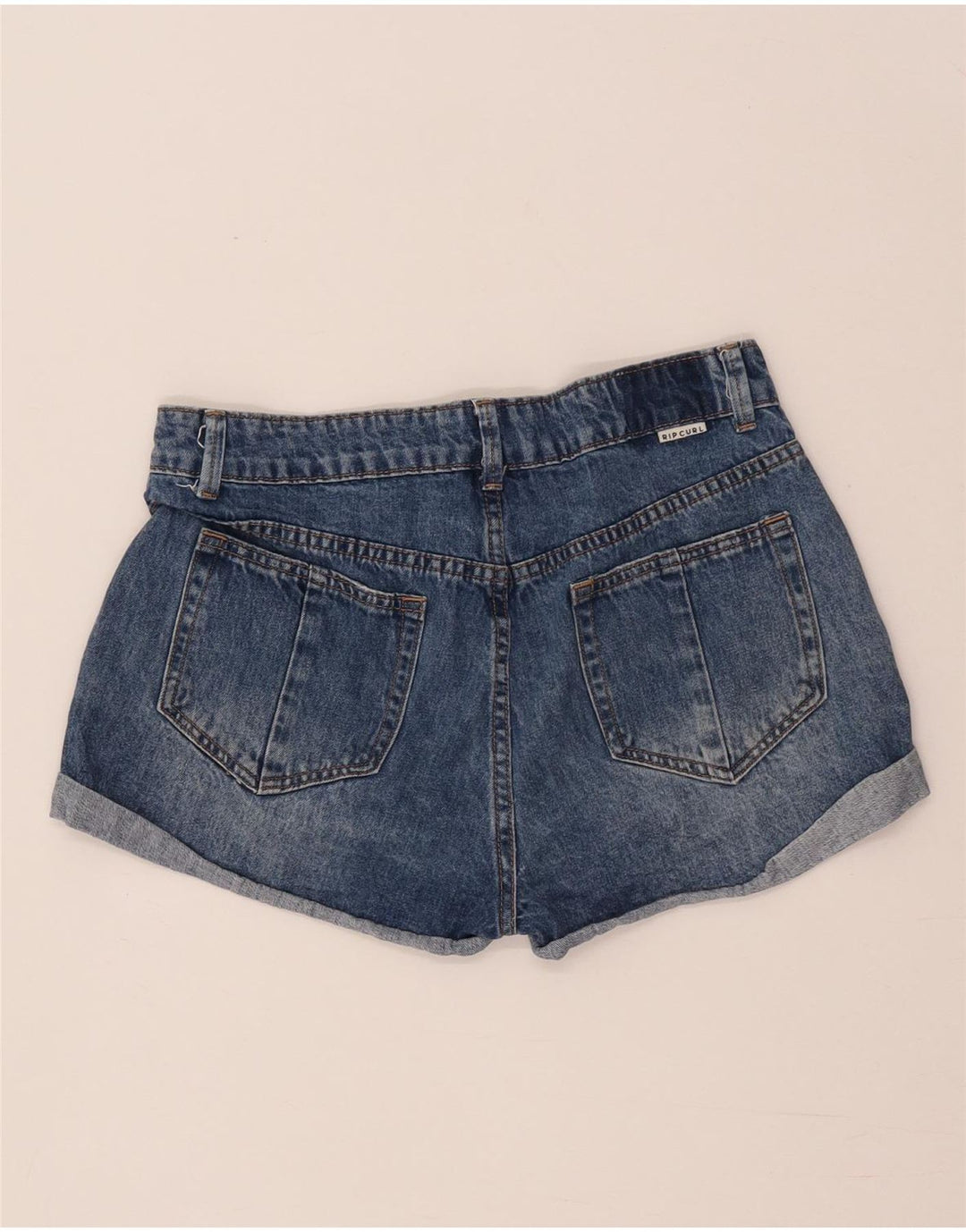 Pantalones cortos vaqueros Rip Curl Mujer W28 Algodón azul medio