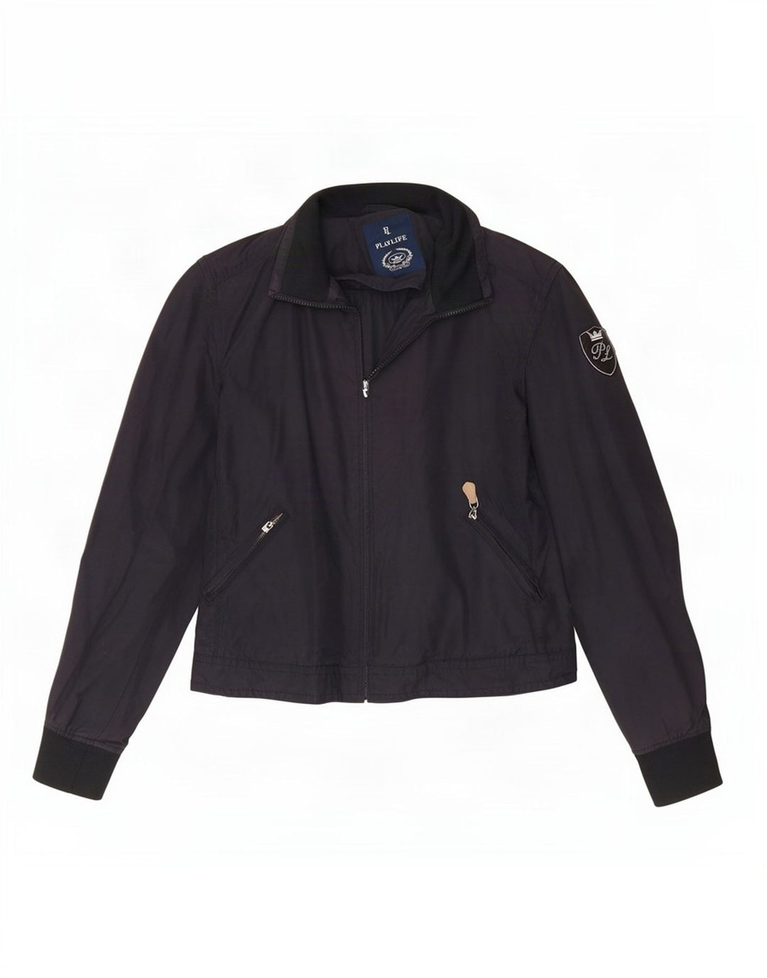 Playlife Chaqueta Bomber para Mujer UK 46 Grande Azul Marino Algodón