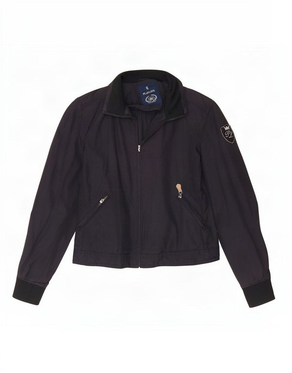 Playlife Chaqueta Bomber para Mujer UK 46 Grande Azul Marino Algodón