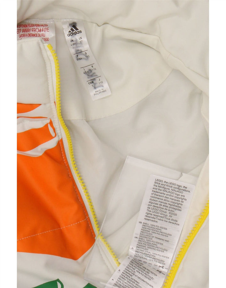ADIDAS Chaqueta acolchada Lego para niño 4-5 años Blanco Colorblock Poliéster