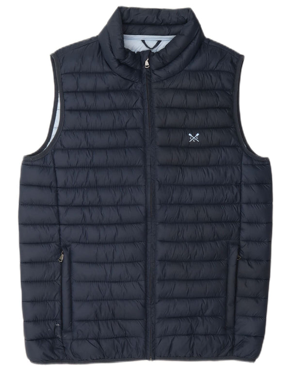 Crew Clothing Chaleco acolchado para hombre UK 36 Small Azul marino Nylon