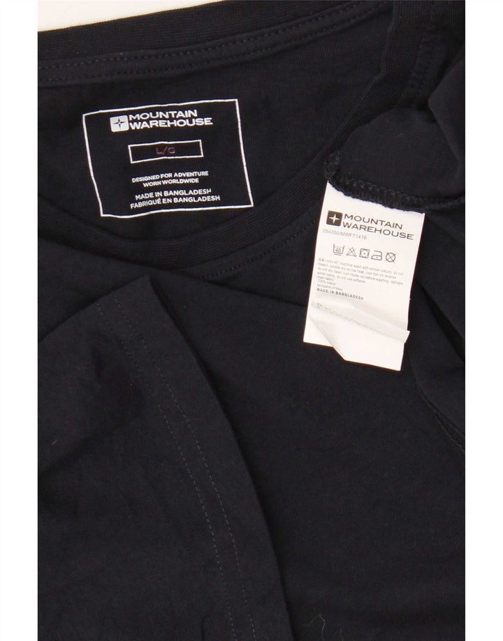 Camiseta para hombre Mountain Warehouse Top grande de algodón azul marino