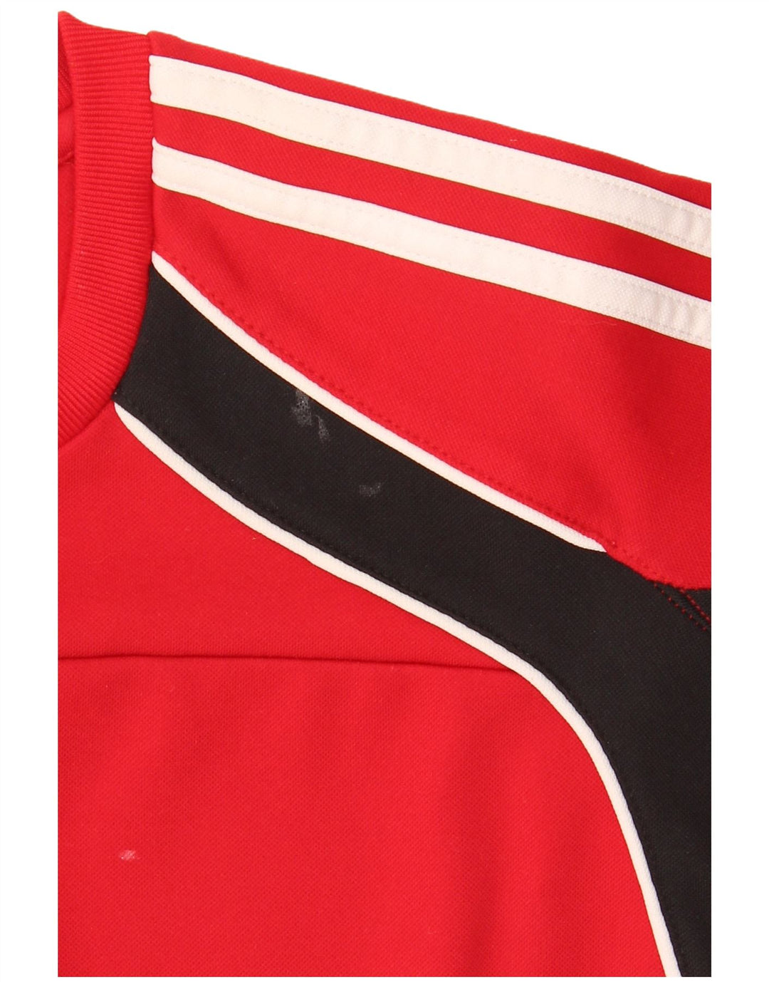 Adidas Hombre Sudadera Jumper UK 38/40 Medio Rojo Colorblock Poliéster