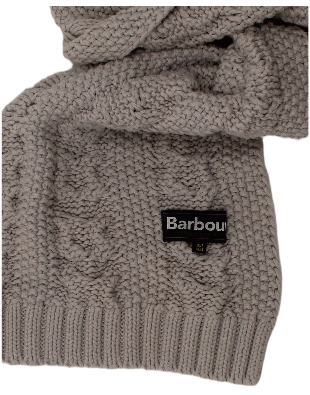 Barbour Bufanda Rectángulo De Punto Para Mujer Talla Única Gris