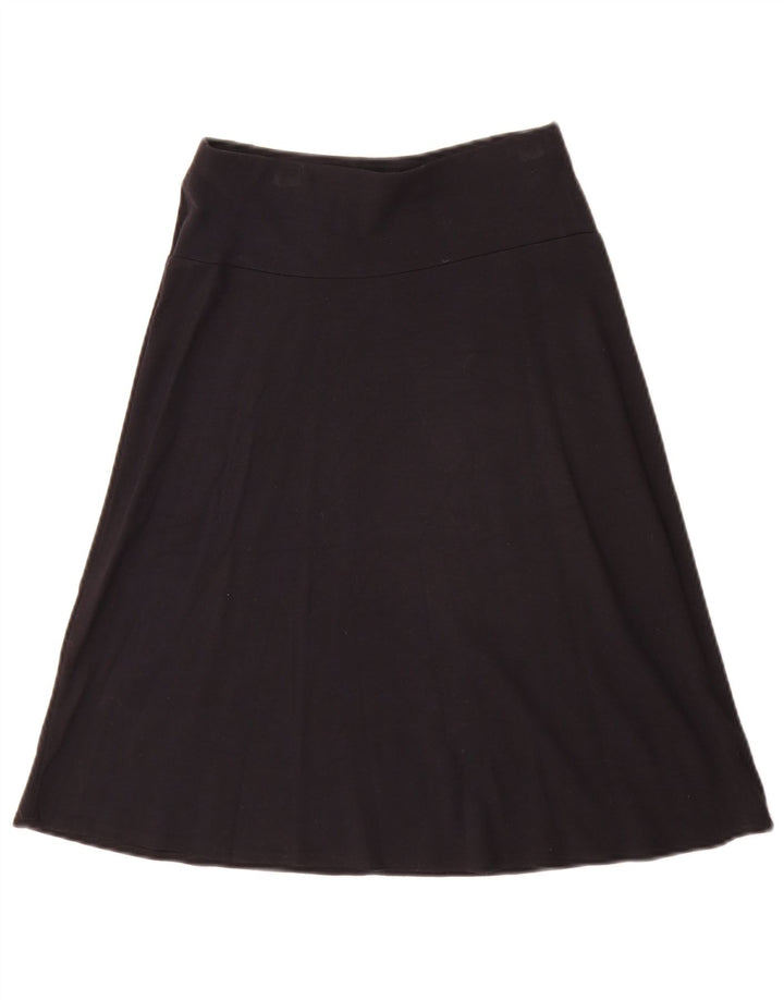 Marks & Spencer Falda Acampanada para Mujer UK 8 Small W26 Viscosa Negra