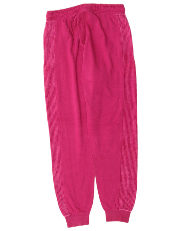 Nike Mujer Chándal Pantalones Joggers UK 10 Pequeño Algodón Rosa