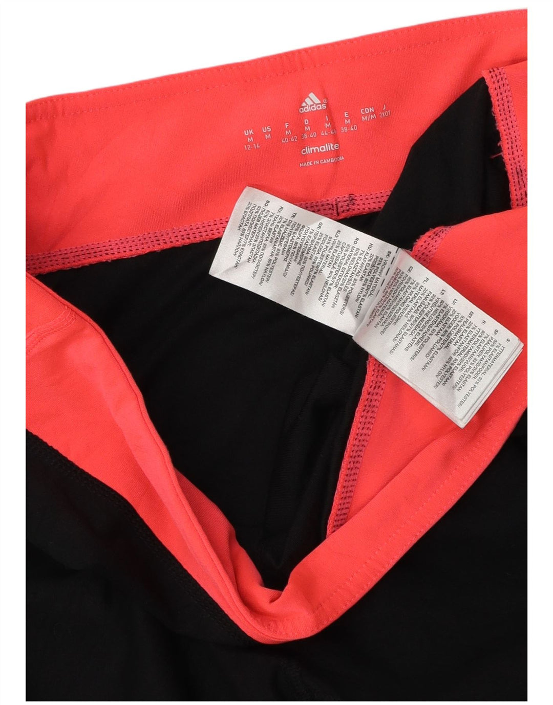 Adidas Leggings Climalite para mujer Reino Unido 12/14 Mediano Negro Poliéster