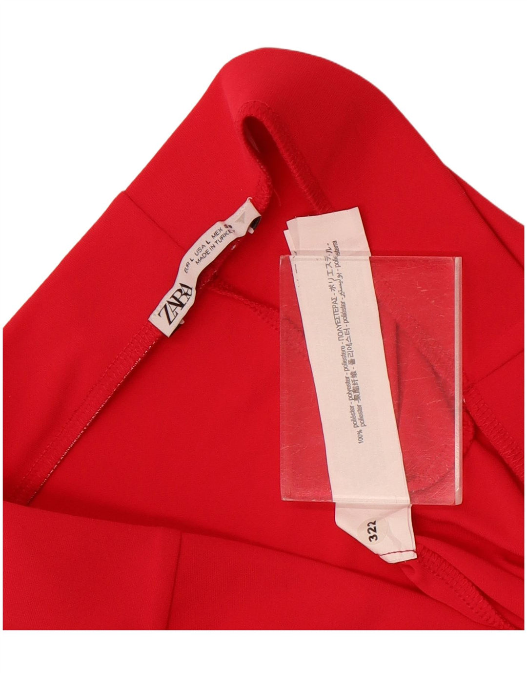 Zara Mujer Pantalón Casual Acampanado Grande W30 L32 Poliéster Rosa