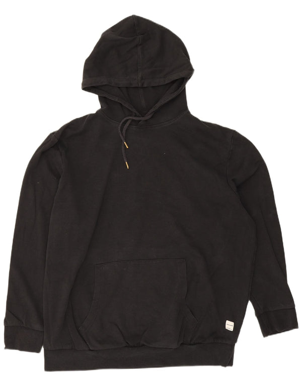 Jack & Jones - Sudadera con capucha para hombre, talla 2XL, algodón negro