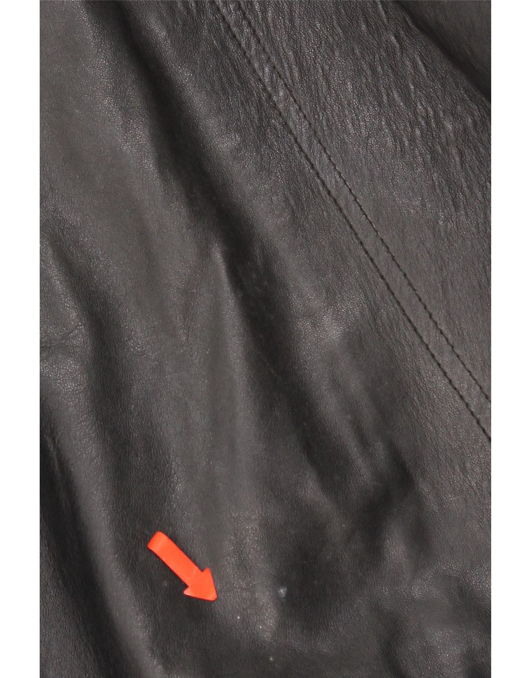 Vintage mujer chaqueta de cuero Reino Unido 16 cuero negro grande