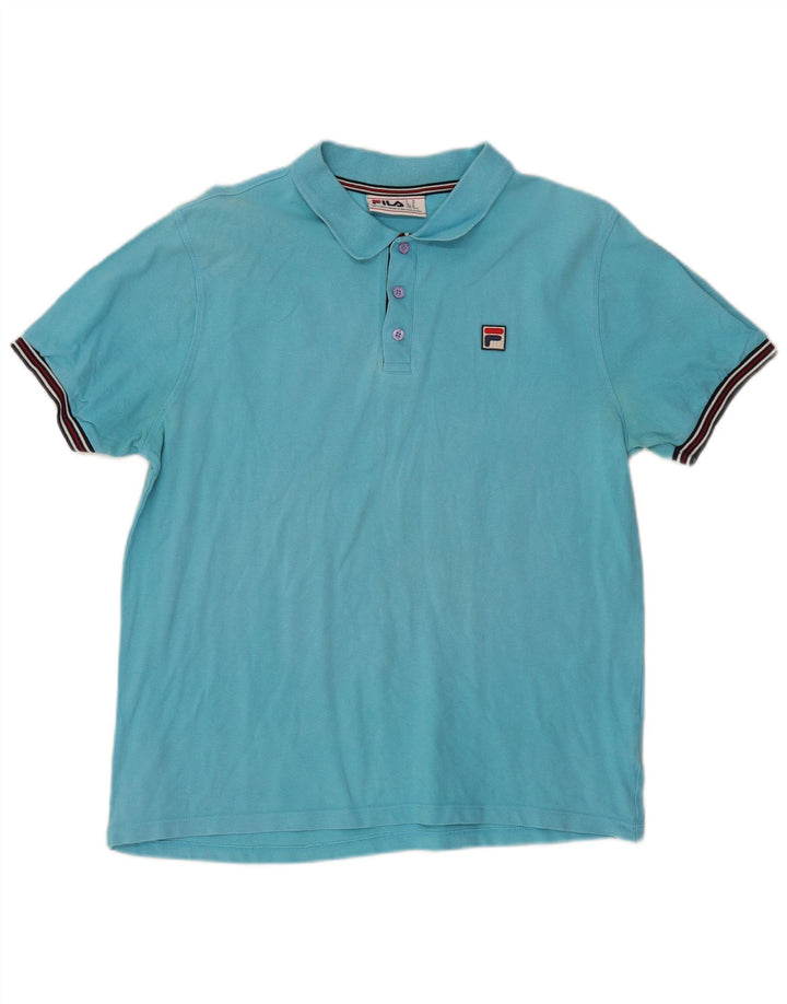Fila Polo Hombre XL Algodón Azul