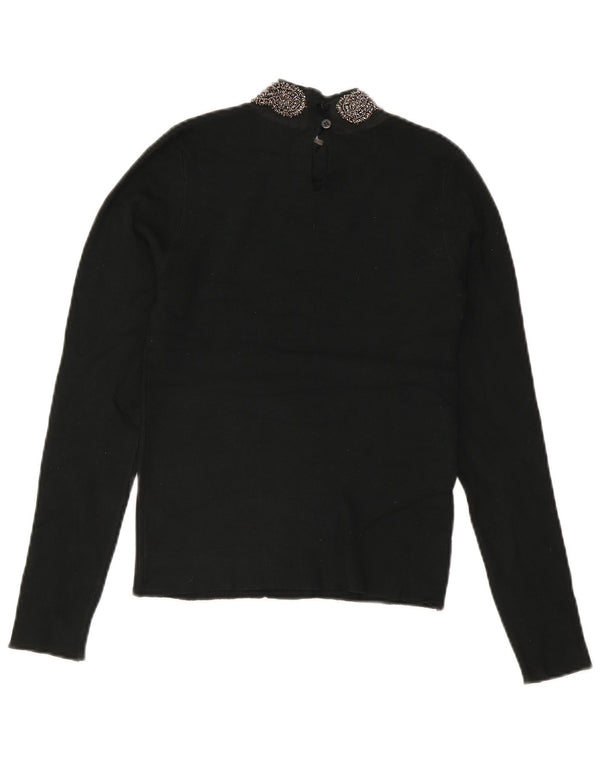 Oasis Mujer Top Manga Larga UK 8 Small Viscosa Verde