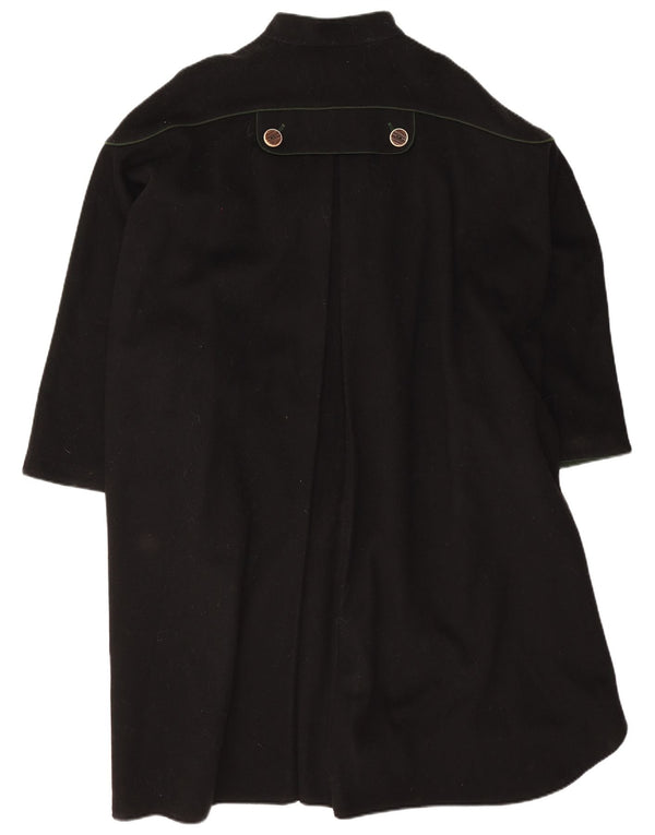 Pischl Poncho para Mujer Talla única Lana Negra
