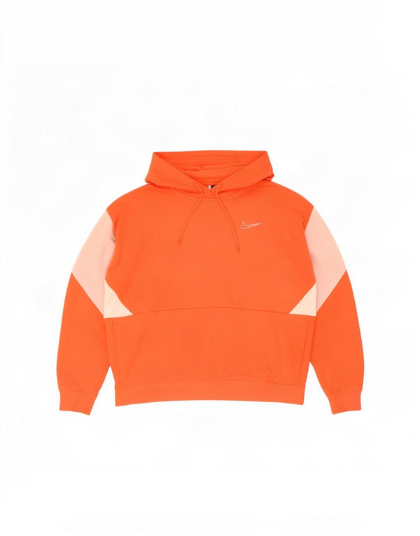 Nike Jersey con capucha extragrande para mujer UK 46 Large Naranja Colorblock Algodón