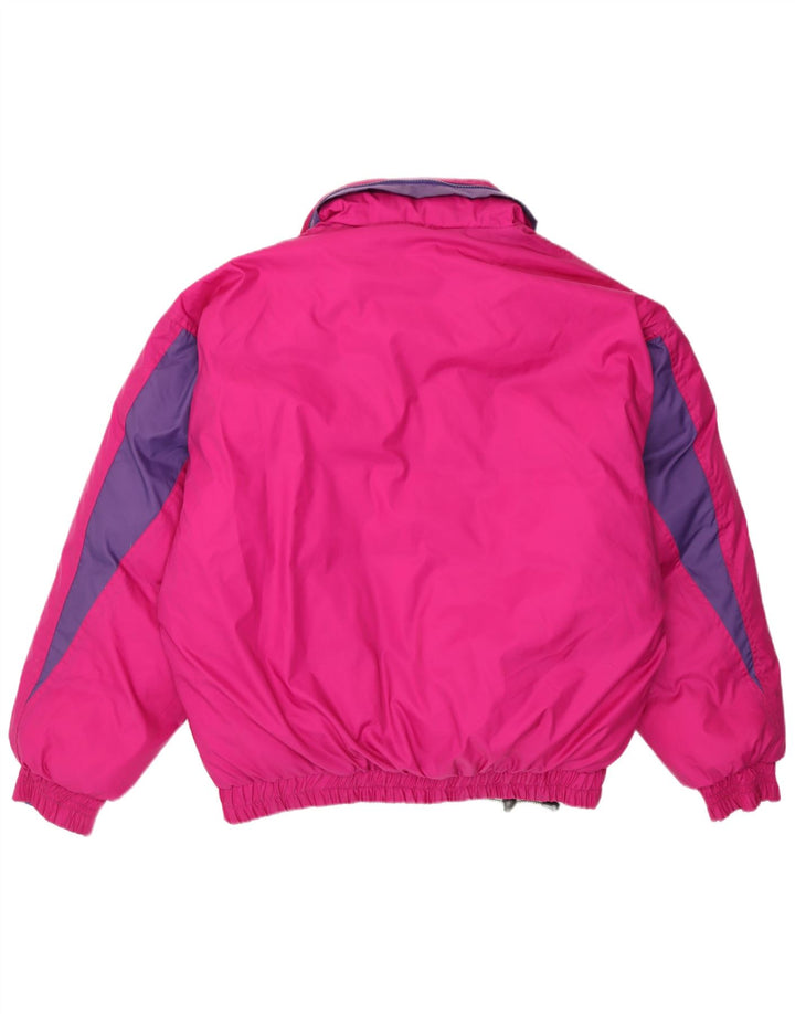 Chaqueta de esquí reversible con capucha para hombre de Noruega UK 38 Medium Pink Colourblock
