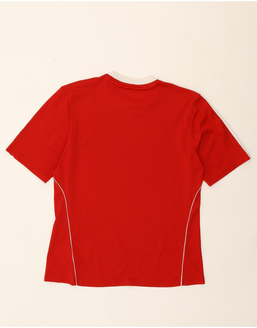 Adidas Hombre Climalite Camiseta Top Medio Rojo Poliéster