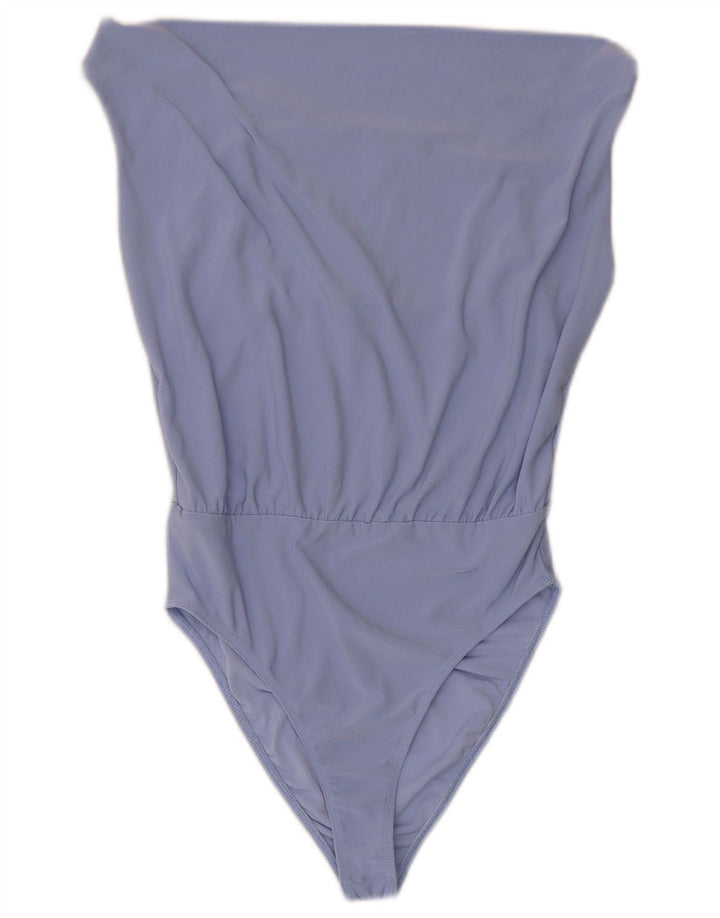 Zara Mujer Trajes De Baño ES 8 Pequeño Poliéster Azul