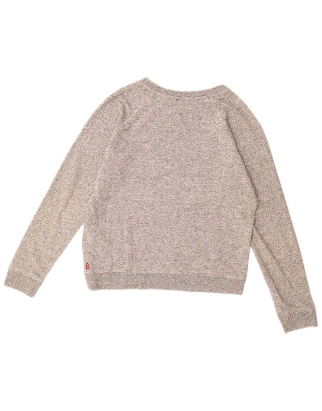 LEVI'S Sudadera gráfica para mujer Jumper UK 12 Algodón gris medio