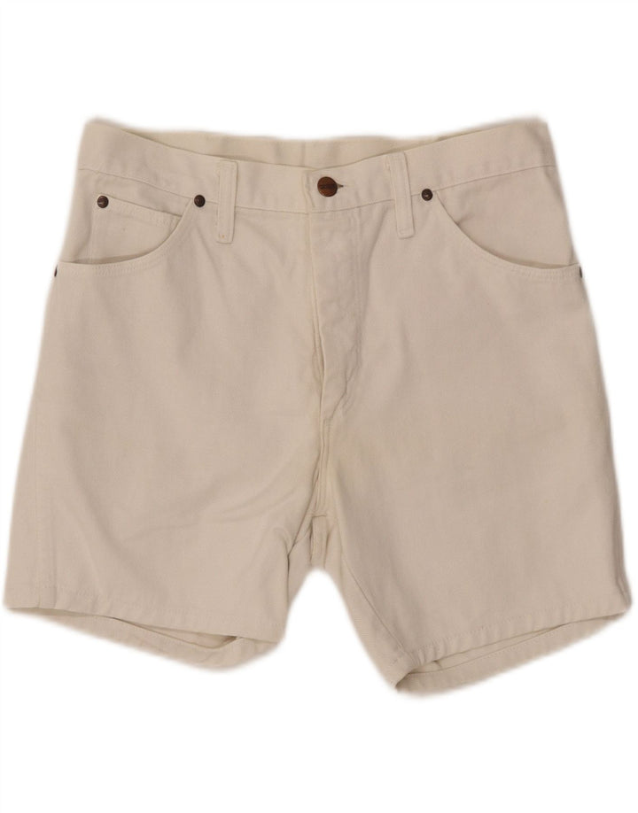 WRANGLER Womens Denim Shorts W30 Medium  White Vintage Wrangler and Second-Hand Wrangler from Messina Hembry 