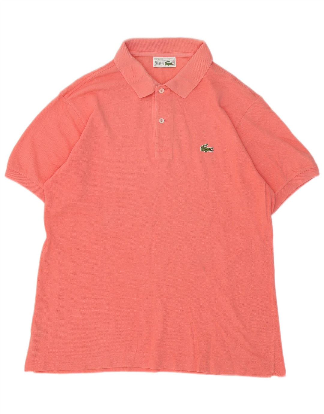 Polo Lacoste para hombre talla 4 algodón rosa mediano