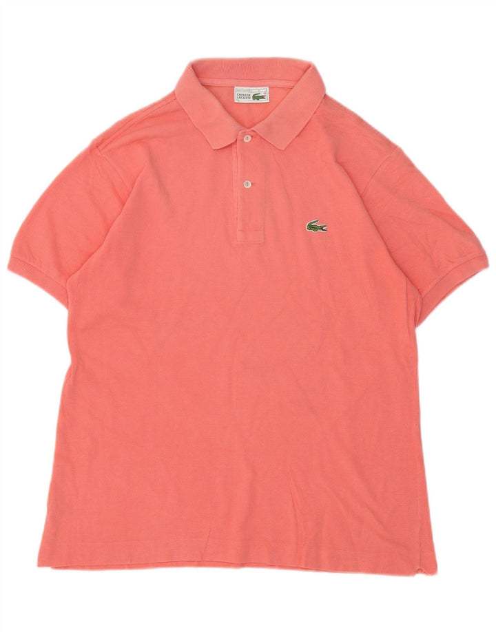 Polo Lacoste para hombre talla 4 algodón rosa mediano
