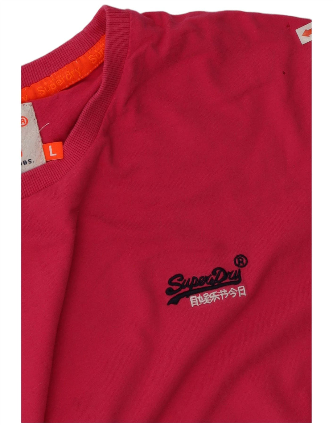 Camiseta Superdry Mujer Top Grande Rosa Algodón
