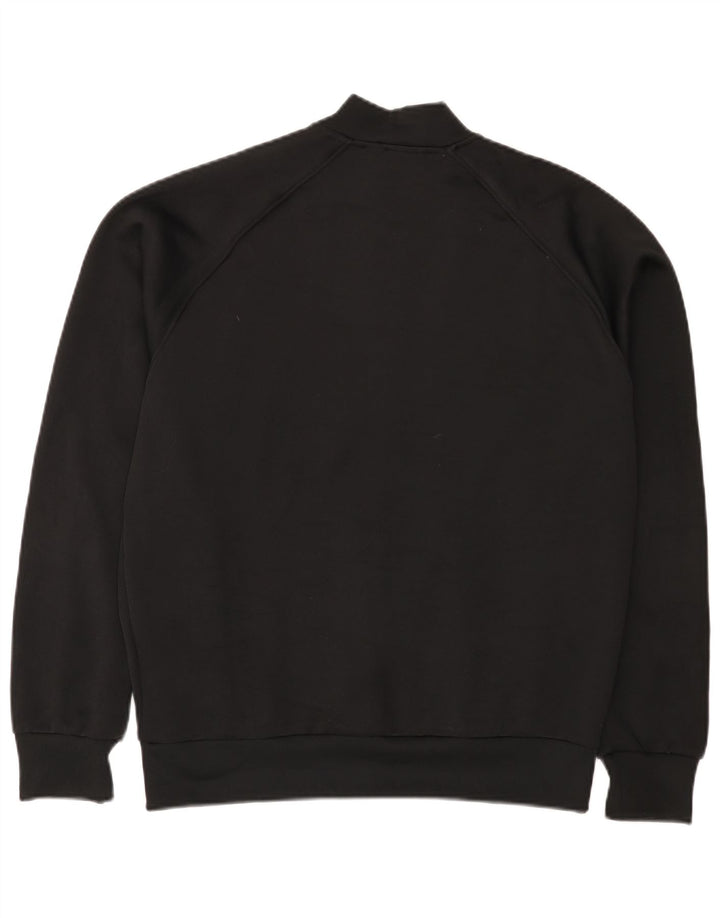 Adidas - Chaqueta de chándal para hombre, talla grande, poliéster negro