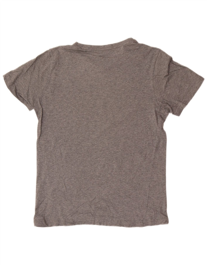 Camiseta gráfica Puma para hombre Top de algodón moteado gris medio