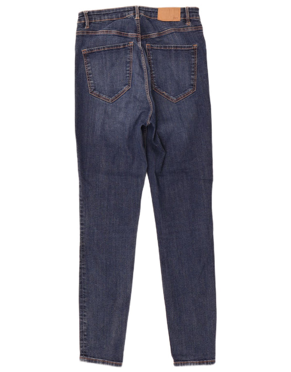 Zara Vaqueros pitillo de cintura alta para mujer EU 40 Medium W30 L28 Algodón azul